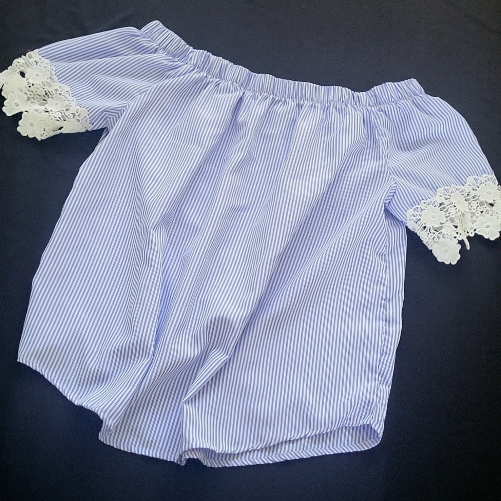 Kontrol Off The Shoulder Striped Top